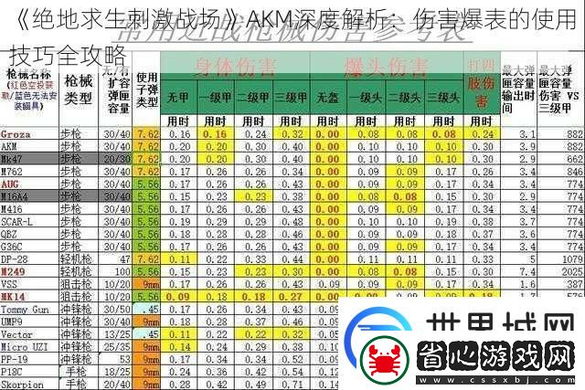 絕地求生刺激戰場AKM深度解析