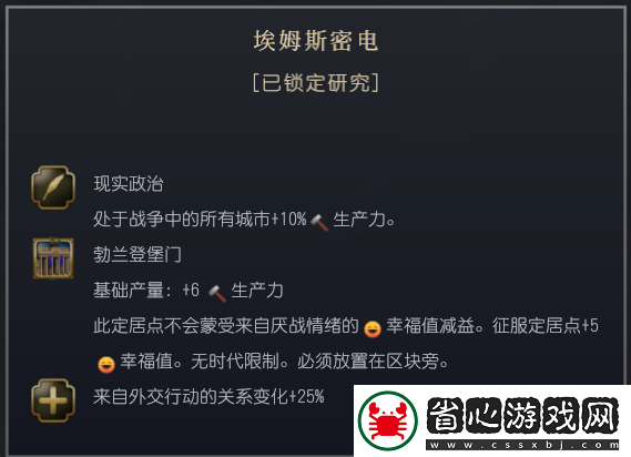 文明7普魯士文明特性介紹